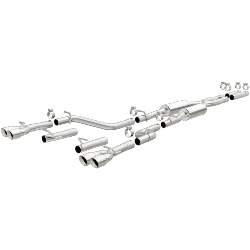 MagnaFlow Cat-Back, SS, 2.5in, Quad Split Rear 3.5in Tip 2015 Dodge Challenger 3.6L V6-thumbmail-4
