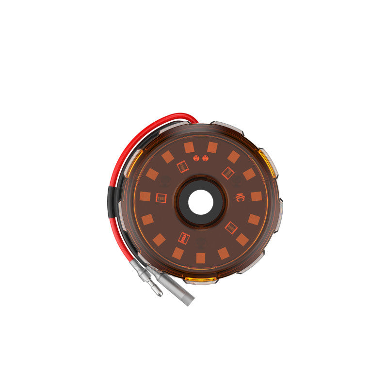 KC HiLiTES Cyclone V2 2.2in. LED Accessory Light 5w Flood Beam (Single) - Amber Lens-thumbmail-1