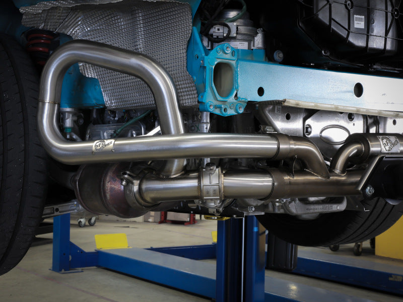 aFe 14-19 Porsche 911 H6-3.8/4.0L GT3 MACH Force-Xp 304 Stainless Steel Primary Muffler Delete Pipe-thumbmail-3
