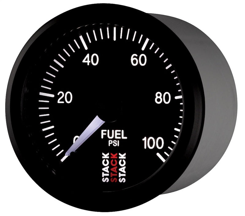 Autometer Stack 52mm 0-100 PSI 1/8in NPTF Male Pro Stepper Motor Fuel Pressure Gauge - Black-thumbmail-6
