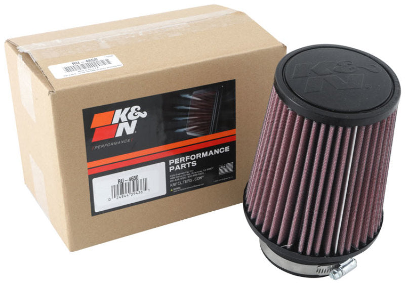 K&N Universal Clamp-On Air Filter 3in FLG 5in B 4in T 6in H-thumbmail-4