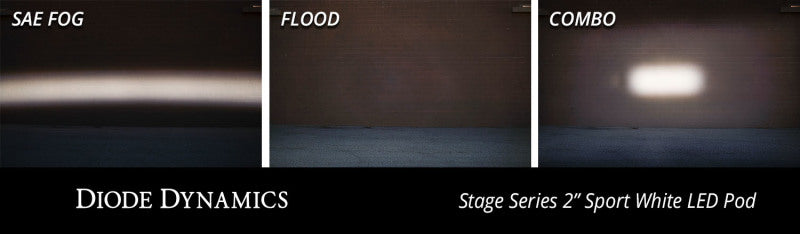 Diode Dynamics Stage Series 2 In LED Pod Sport - White Flood Flush RBL Each-thumbmail-8