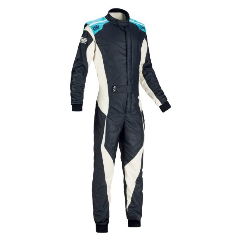 OMP Tecnica Evo Overall My21 Navy/Cyan - Size 54 (Fia 8856-2018)-thumbmail-1