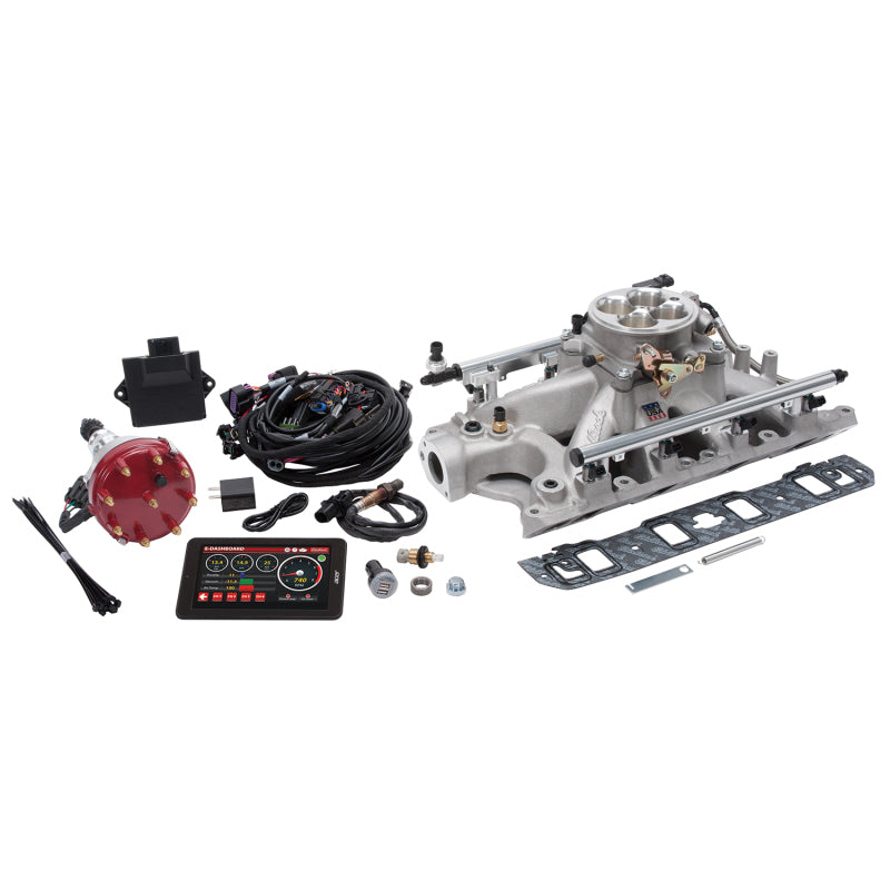 Edelbrock Pro Flo 4 EFI System Seq Port Ford Super Victor 8.2 302-347 625 HP 35lb/hr Satin Finish-thumbmail-3