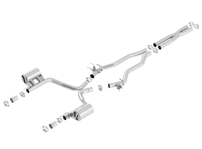 Borla 15-16 Dodge Charger SRT 392 6.4L No Tip Single Split Rear Exit ATAK w/ Valves Exhaust-thumbmail-2