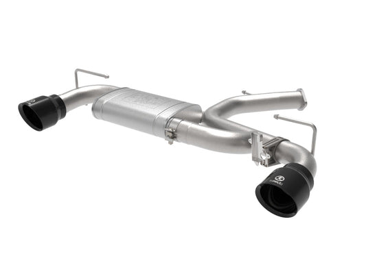 aFe 22-23 Hyundai Kona N L4 2.0L (t) Takeda 3in SS Axle-Back Exhaust System w/ Black Tips