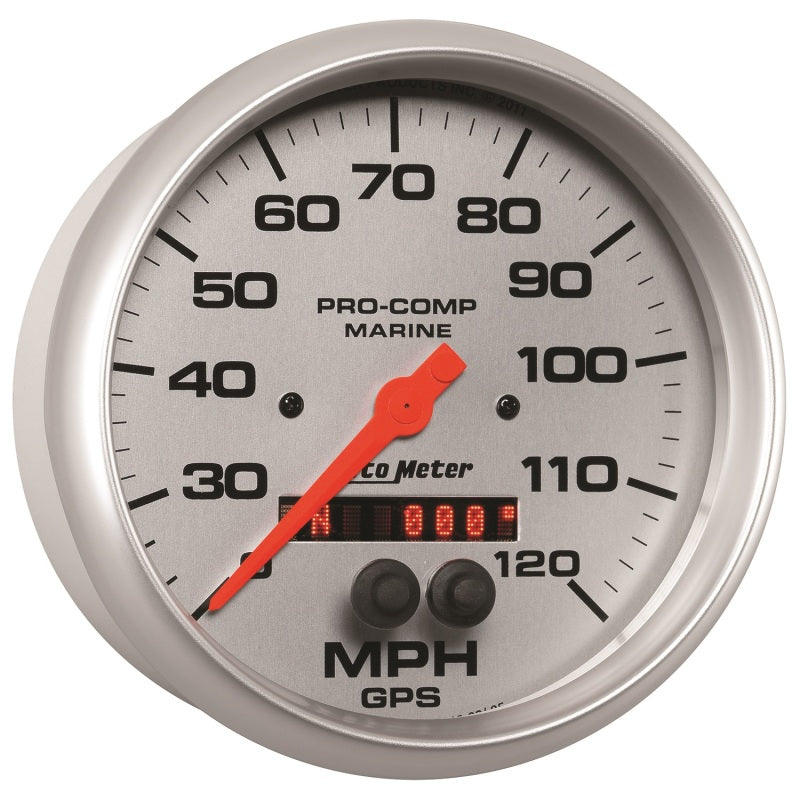 Autometer Marine Silver Ultra-Lite 5in 120mph GPS Speedometer-thumbmail-3