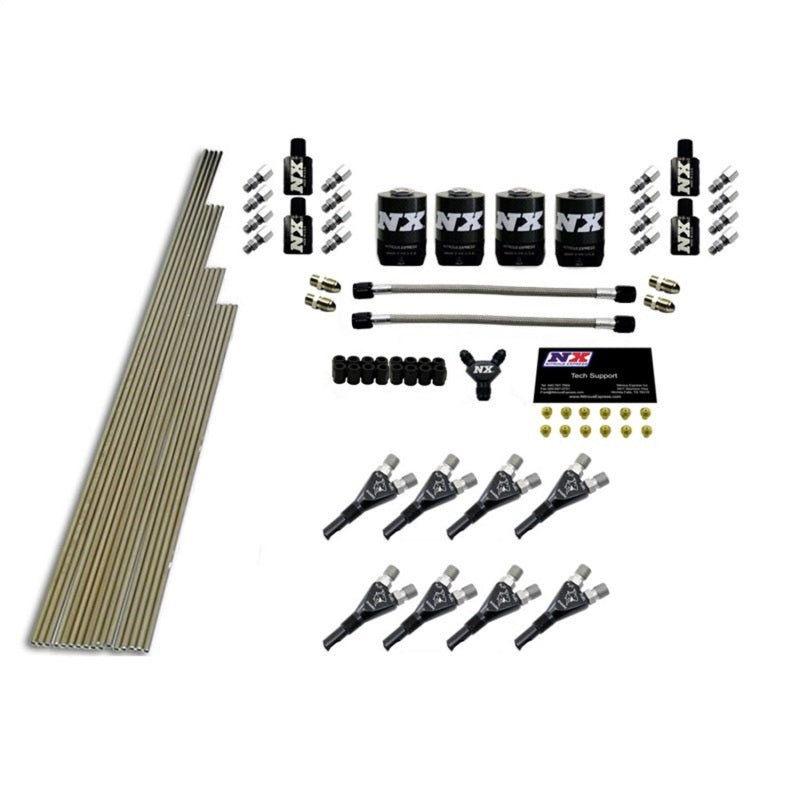 Nitrous Express 8 Cyl Shark Nozzle Intake Plumbing Kit (Incl Hardware)-thumbmail-2