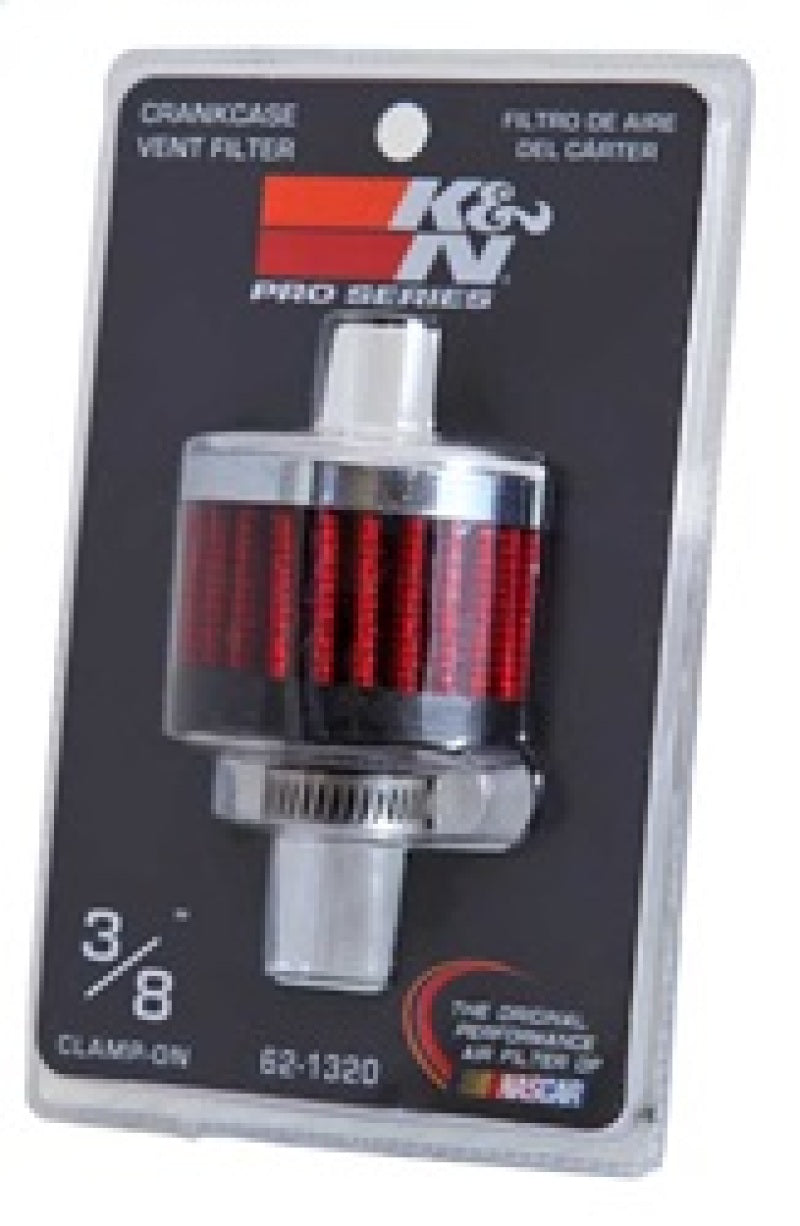 K&N Clamp On Rubber Base Crankcase Vent Filter 0.375in Flange ID x 2in OD x 1.5in Height-thumbmail-17