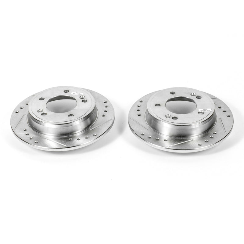 Power Stop 11-19 Hyundai Elantra Rear Evolution Drilled & Slotted Rotors - Pair-thumbmail-2