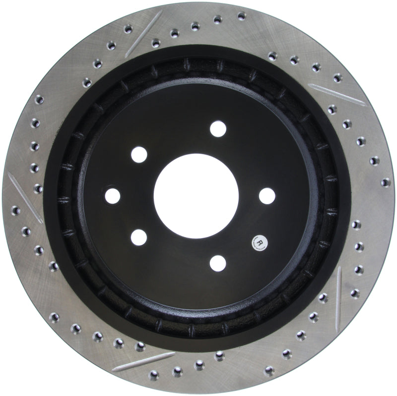 StopTech Infiniti G37 / Nissan 370Z SportStop Slotted & Drilled Rear Right Rotor-thumbmail-14