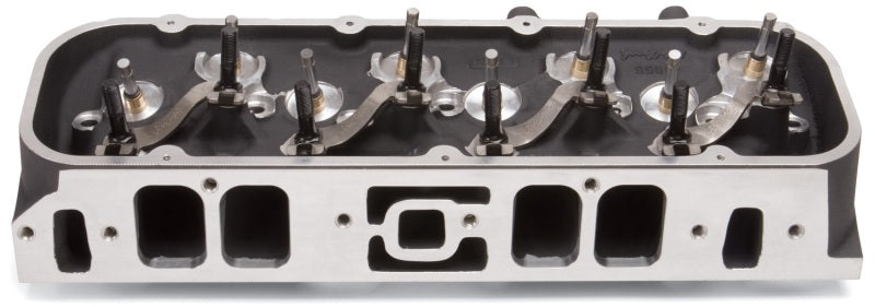 Edelbrock Single Marine BBC Rect Port Head w/ Valves-thumbmail-3
