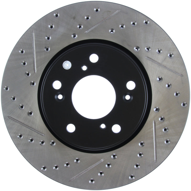 StopTech Slotted & Drilled Sport Brake Rotor Front Right 13 Honda Accord Sport-thumbmail-3
