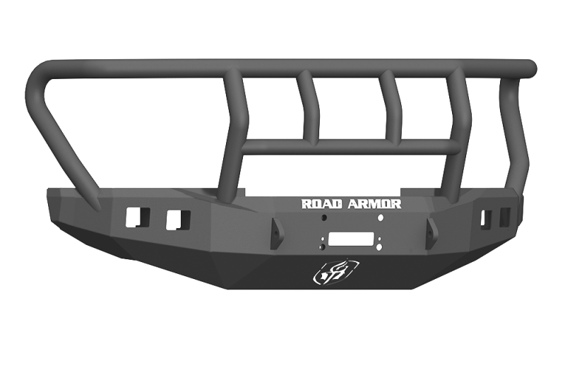 Road Armor 17-20 Ford F-250 Stealth Wide Fender Front Winch Bumper w/Titan II Guard - Tex Blk-thumbmail-1