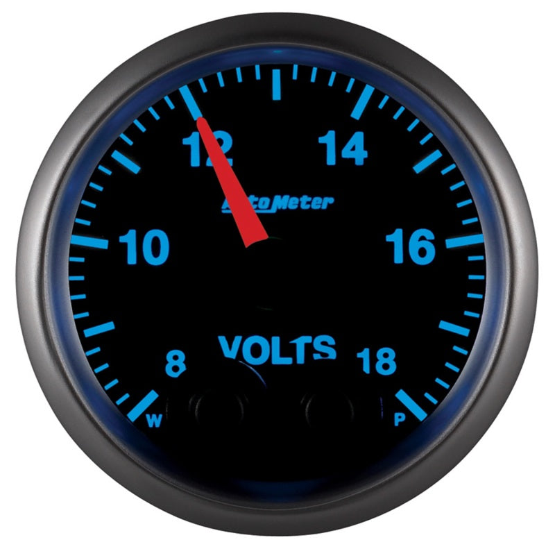 Autometer Elite 52.4mm Peak & Warn w/ Electronic Control 8-18 Volt Voltmeter-thumbmail-8