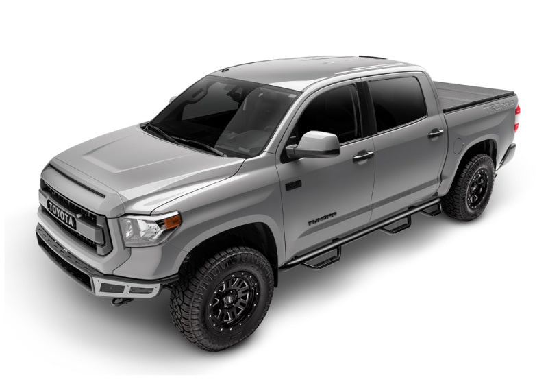 N-Fab Nerf Step 15-17 GMC - Chevy Canyon/Colorado Crew Cab 5ft Bed - Gloss Black - Bed Access - 3in-thumbmail-10