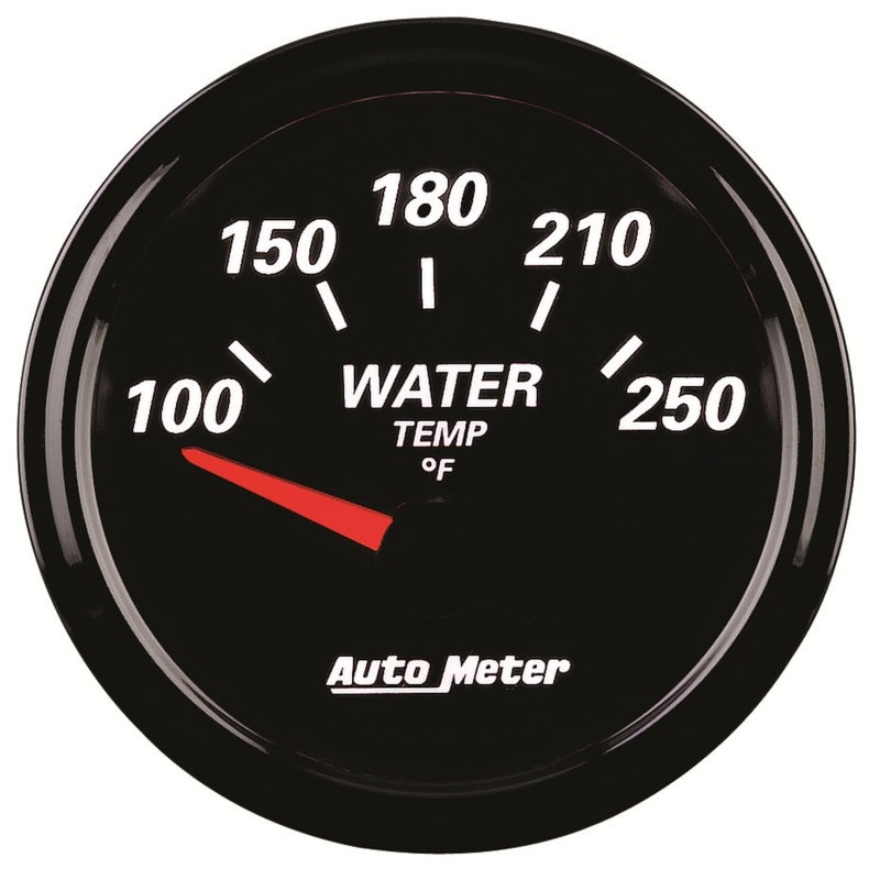 Autometer Designer Black II 52mm 250 Deg F Water Temp Gauge-thumbmail-4