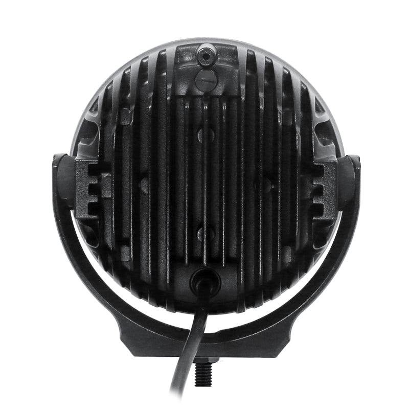 Go Rhino Xplor Bright Series Round LED Driving Light Kit w/DRL (Surface Mount) 6in - Blk (2 pc)-thumbmail-4