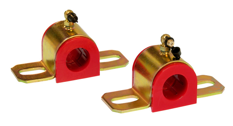 Prothane Universal 90 Deg Greasable Sway Bar Bushings - 25MM - Type B Bracket - Red-thumbmail-1