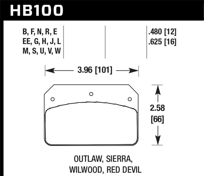 Hawk Wilwood Dynalite Caliper HPS Street Brake Pads-thumbmail-3