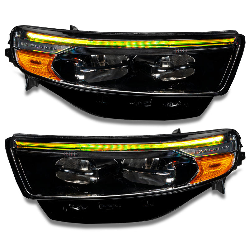 Oracle 20-22 Ford Explorer Dynamic RGB Headlight DRL Upgrade Kit - ColorSHIFT - Dynamic-thumbmail-9