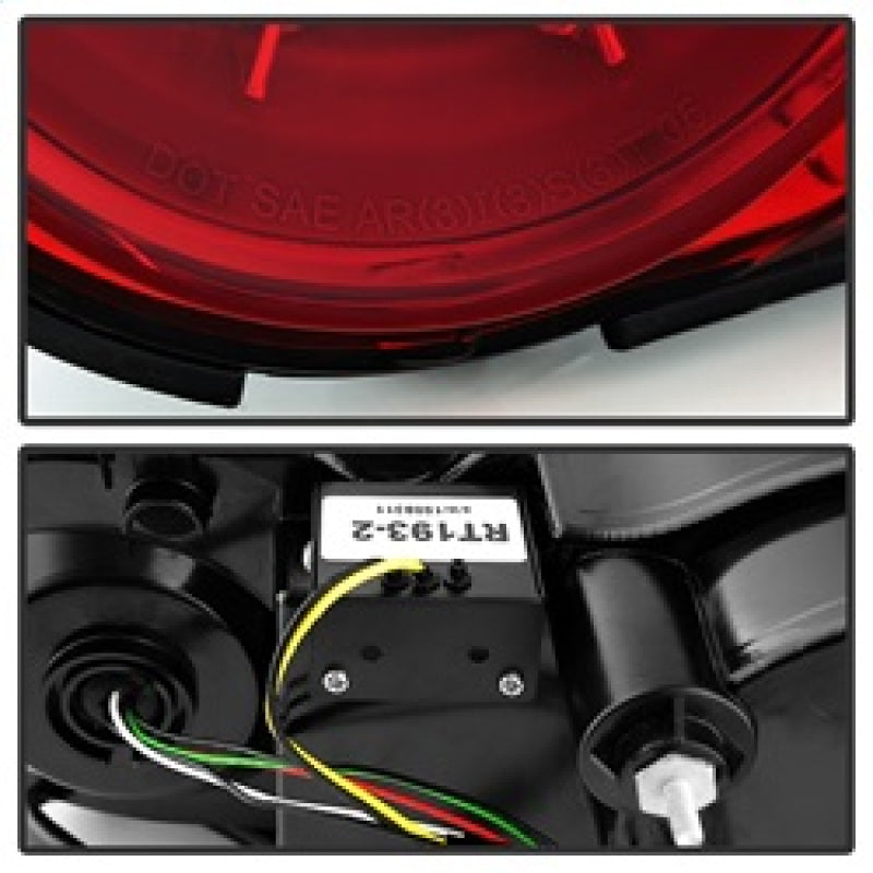 Spyder 09-15 Nissan GTR LED Tail Lights Red Clear ALT-YD-NGTR09-LED-RC