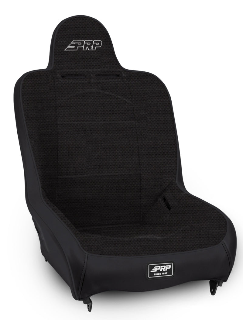 PRP Premier High Back Suspension Seat (Two Neck Slots) - All Black-thumbmail-1