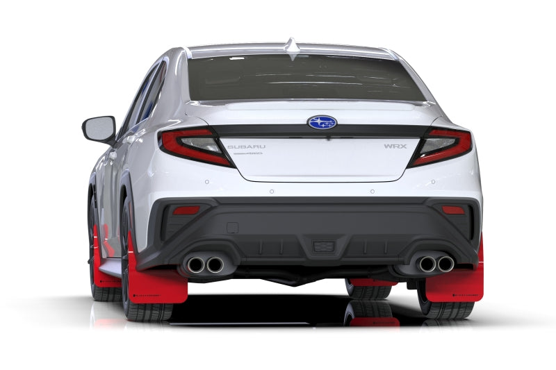 Rally Armor 2022 Subaru WRX Red UR Mud Flap w/ Black Logo-thumbmail-3