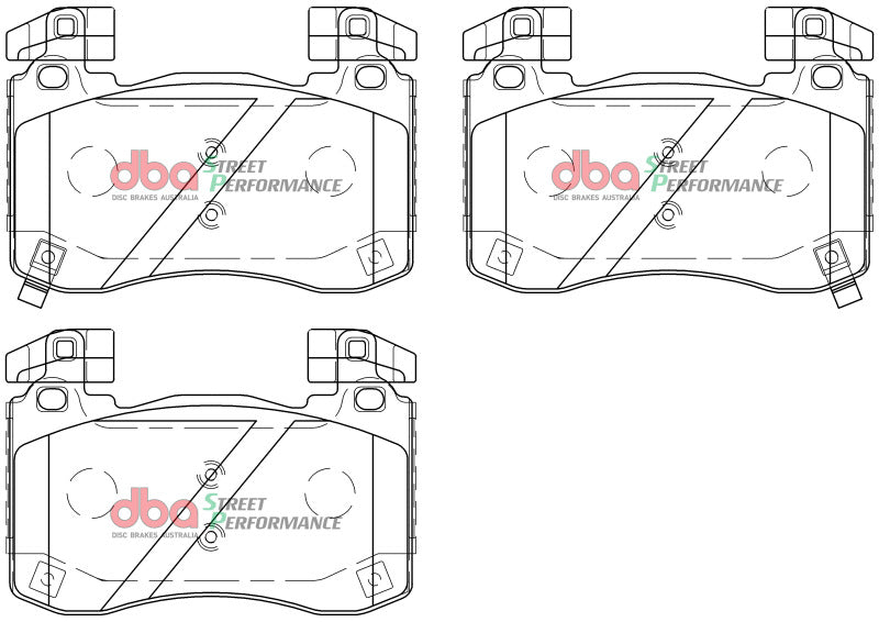 DBA 2018+ Kia Stinger V6 Twin Turbo SP Performance Front Brake Pads-thumbmail-4