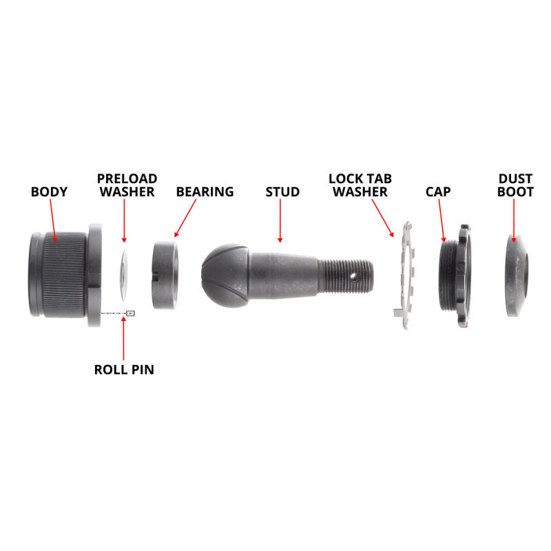 Synergy Jeep JK/WJ HD Non-Knurled Adjustable Ball Joint Kit-thumbmail-2