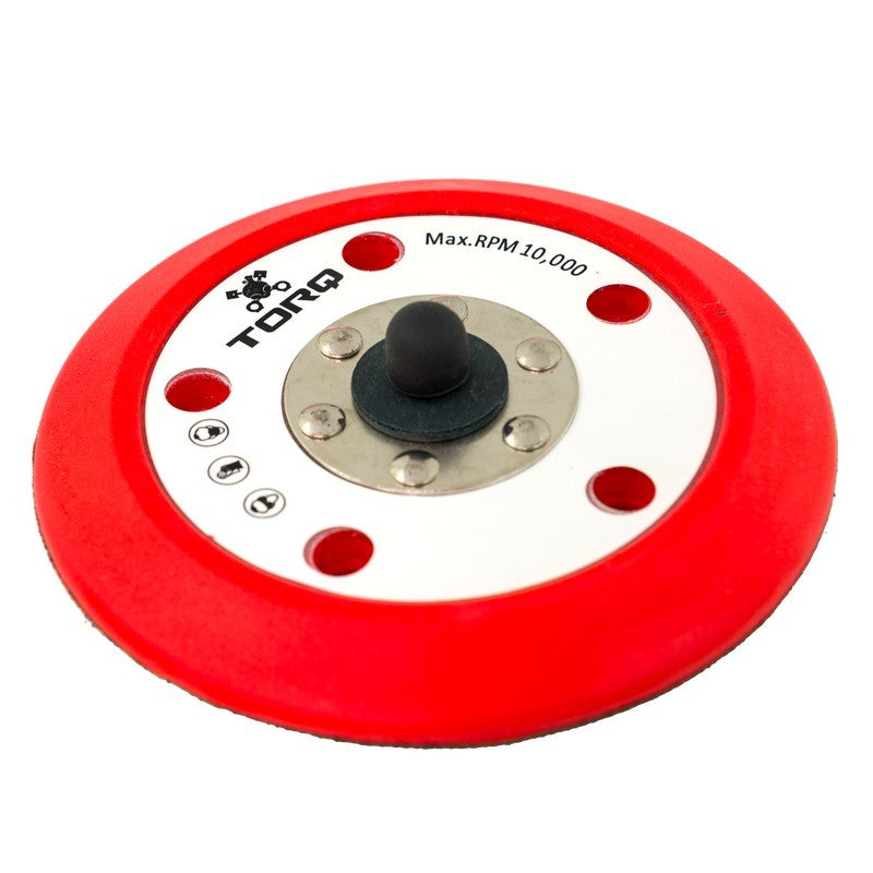 Chemical Guys TORQ R5 Dual-Action Red Backing Plate w/Hyper Flex Technology - 6in