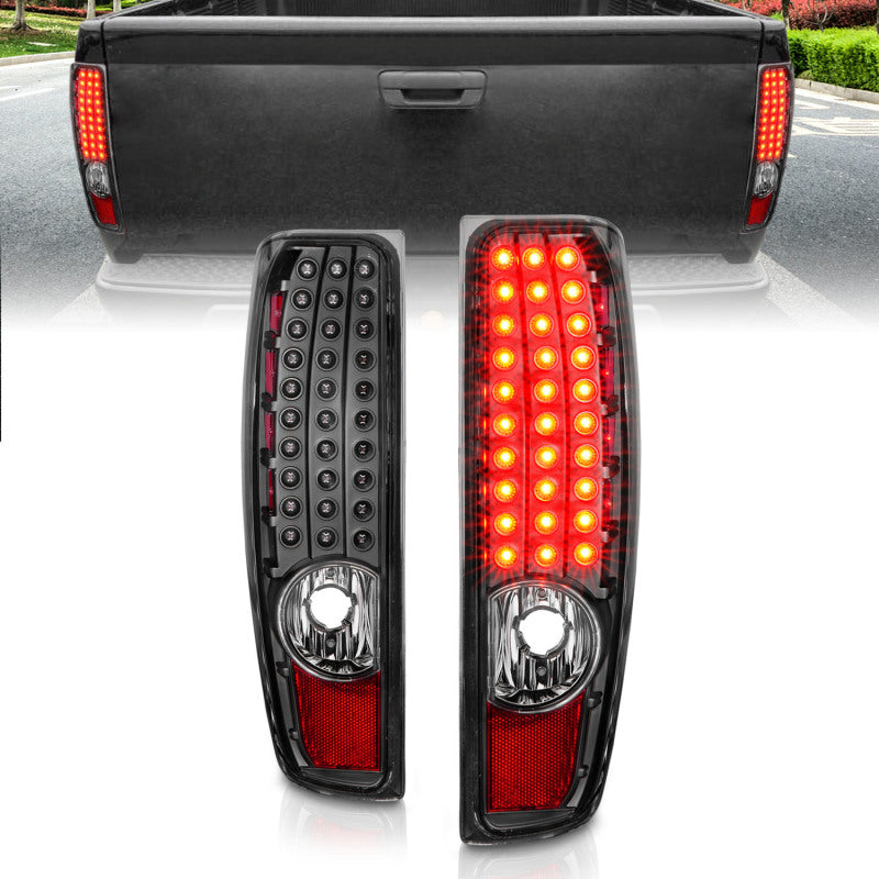 Anzo 04-10 Chevy Colorado LED Tailights G2 - Black-thumbmail-2
