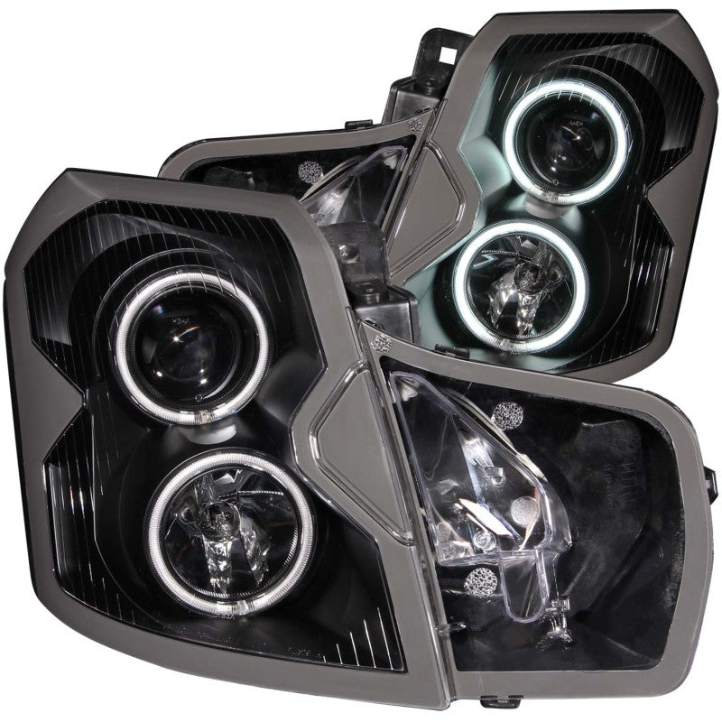 ANZO 2003-2007 Cadillac Cts Projector Headlights w/ Halo Black (CCFL)-thumbmail-3