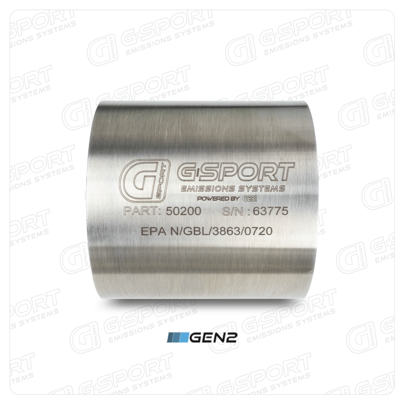 GESI G-Sport 400 CPSI GEN 2 EPA Compliant 4in x 4in High Output Substrate Only- 350-500HP-thumbmail-2