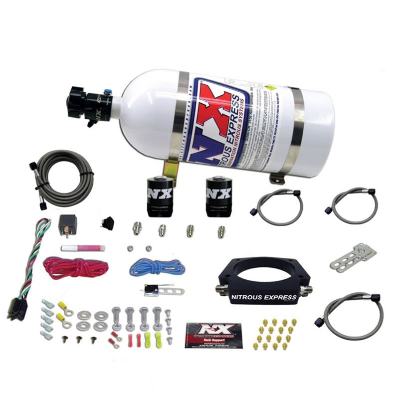Nitrous Express GM LS 90mm Nitrous Plate Kit (50-400HP) w/10lb Bottle-thumbmail-2