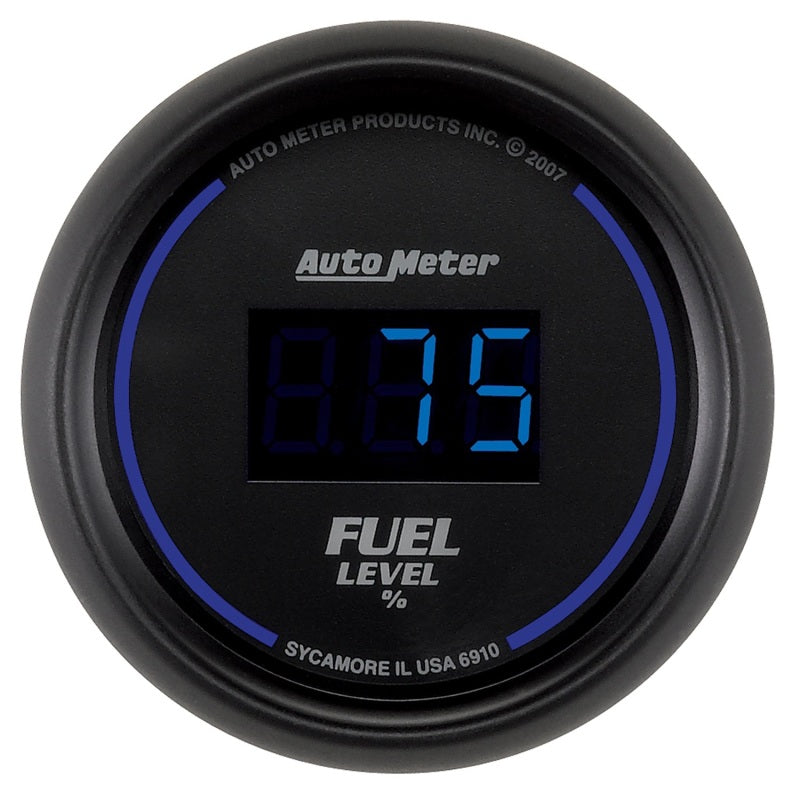 Autometer Cobalt Digital 52.4mm Black Programmable Empty-Full Range Fuel Level Gauge-thumbmail-1