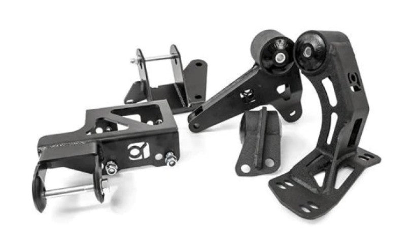 Innovative 94-01 Integra K-Series Black Steel Mounts 95A Bushings (Not K24 Trans)-thumbmail-1