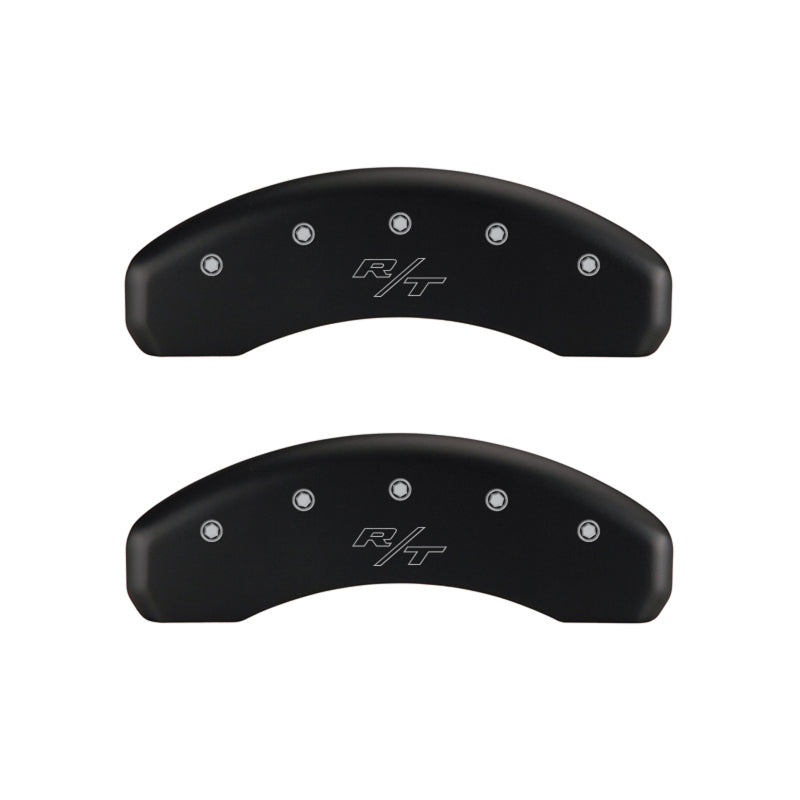 MGP 4 Caliper Covers Engraved Front Cursive/Challenger Engraved Rear RT Red finish silver ch-thumbmail-5