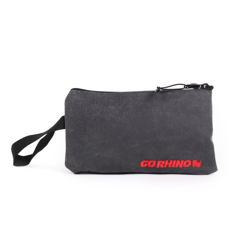 Go Rhino XVenture Gear Zipped Pouch - Large (12in. Wide Pocket / 6.5in. Hand Strap) Canvas - Black-thumbmail-8