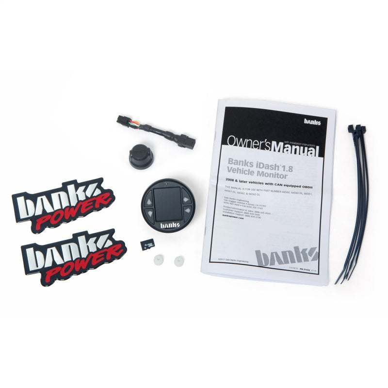 Banks Power iDash 1.8 DataMonster Universal CAN Gauge for use w/Banks Bus Modules-thumbmail-5