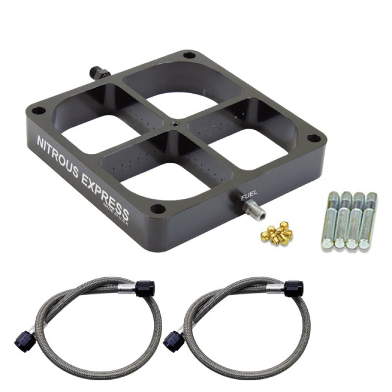 Nitrous Express Single Entry Crossbar 8500 Based Throttle Body Nitrous Plate Conversion-thumbmail-2