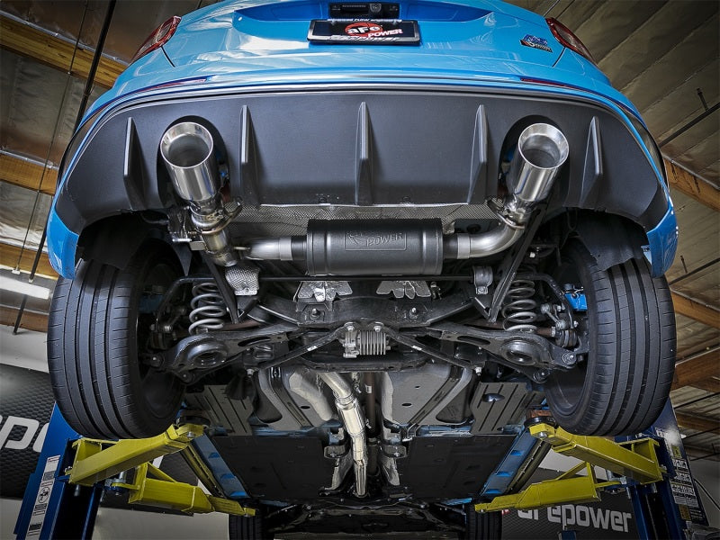 aFe Takeda 3in 304 SS Cat-Back Exhaust w/ Polished Tip 16-18 Ford Focus RS 2.3L (t)-thumbmail-3