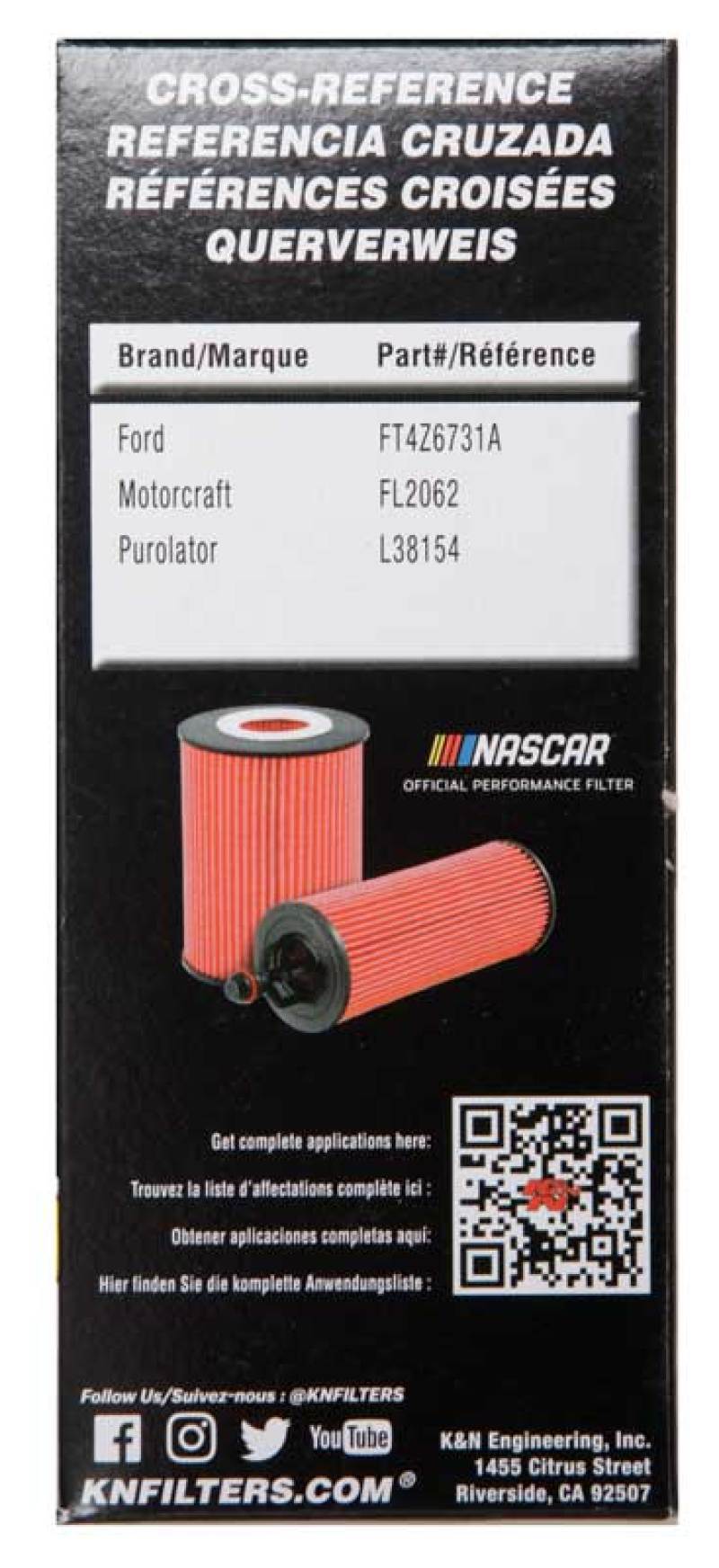 K&N Ford / Lincoln 1.938in OD x 5.5in H Oil Filter-thumbmail-10