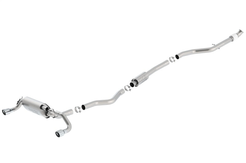 Borla 13-16 BMW 335i / 435i Atak Cat back SS 3.0in, 2.25in 3.5in Tip Single Rolled-thumbmail-2