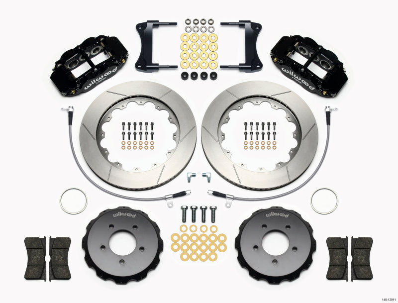 Wilwood Narrow Superlite 6R Front Hat Kit 14.00in 2005-Up Mazda Miata w/ Lines-thumbmail-1