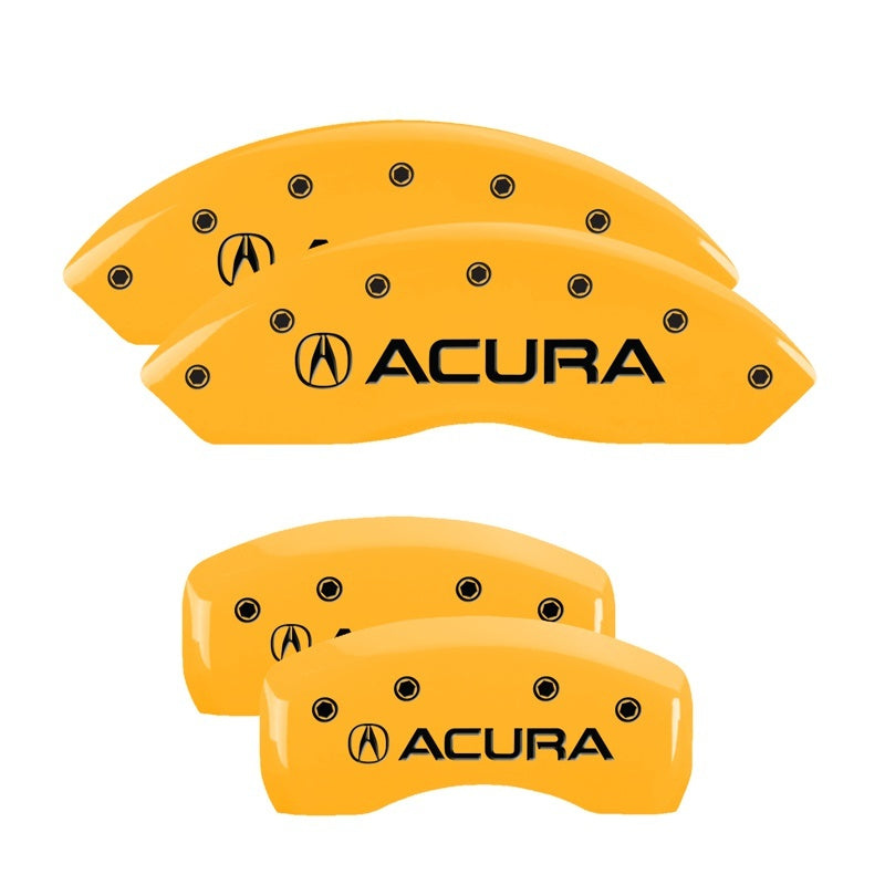 MGP 4 Caliper Covers Engraved Front & Rear MGP Yellow Finish Black Characters 2003 Acura RSX-thumbmail-2