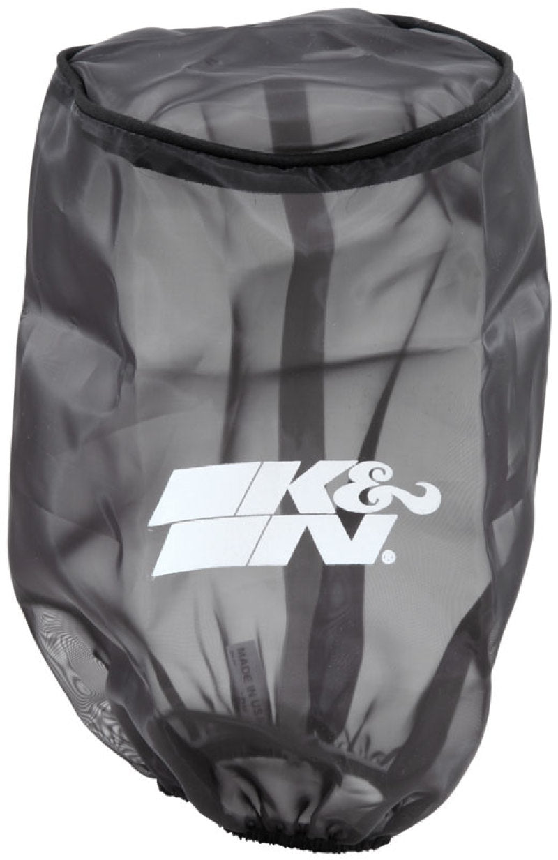 K&N Universal Round Tapered Filter Wrap - Black - 6in Base ID x 4.625in Top ID x 9in Height-thumbmail-4