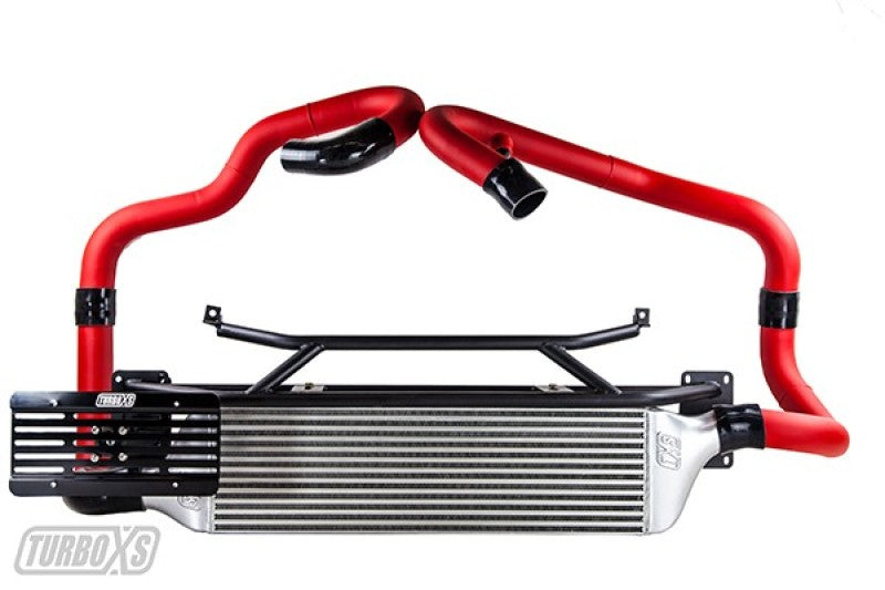 Turbo XS FMIC 2015-2017 Subaru STi - Wrinkle Red Pipes-thumbmail-5