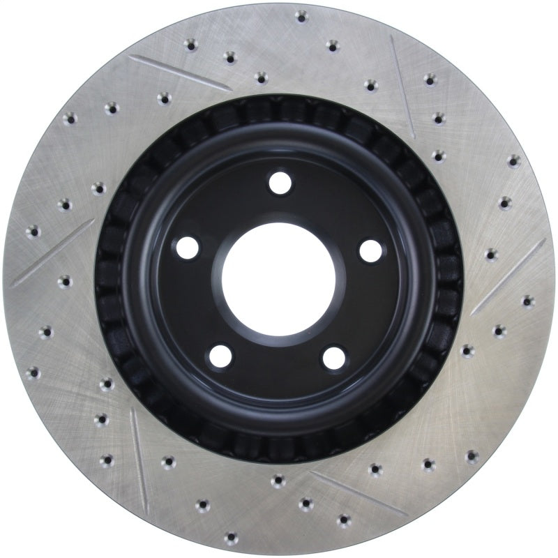 StopTech Power Slot 05-07 Cadillac XLR / 06-09 Chevy Corvette Front Right Drilled & Slotted Rotors-thumbmail-9