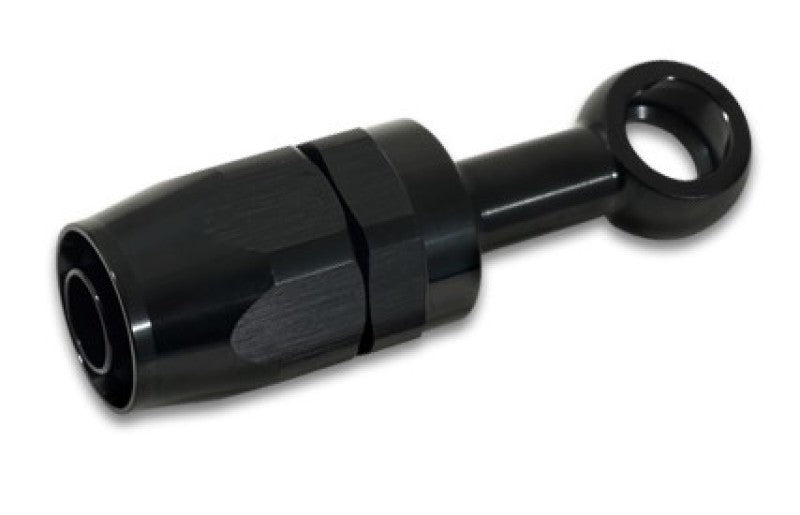 Vibrant -10AN Banjo Hose End Fitting for use with M12 or 7/16in Banjo Bolt - Aluminum Black-thumbmail-2